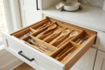 Bamboo Expandable Drawer Organizer with Adjustable Dividers