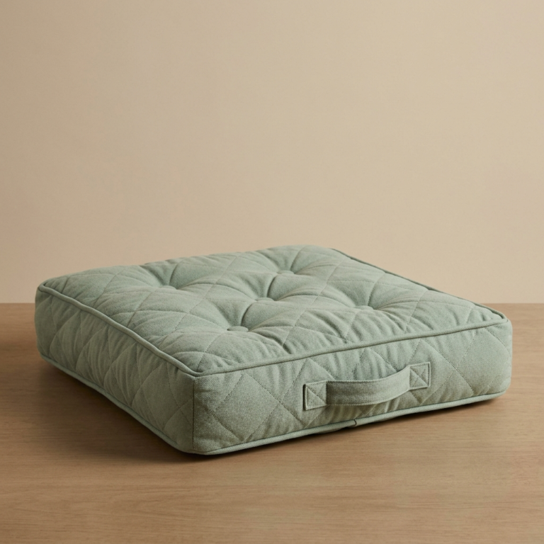 Quilted Cotton Floor Cushion