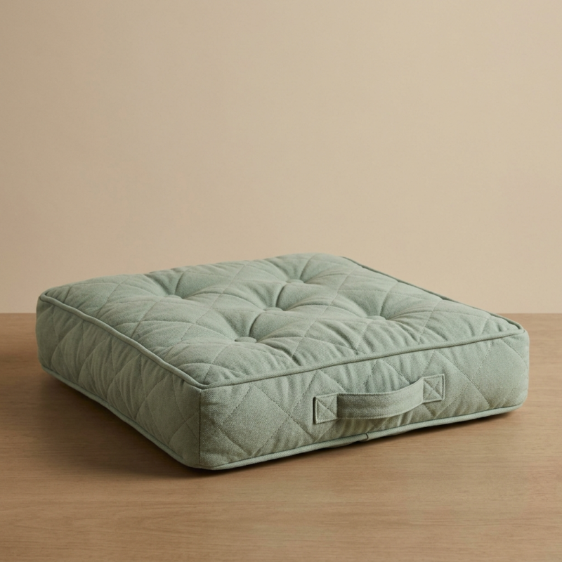 Quilted Cotton Floor Cushion