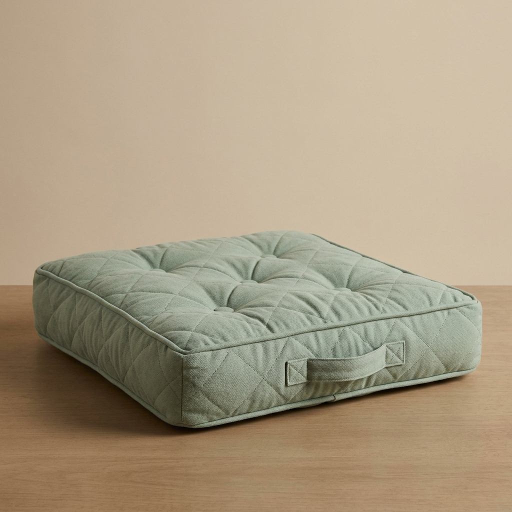 Quilted Cotton Floor Cushion Quilted Cotton Floor Cushion